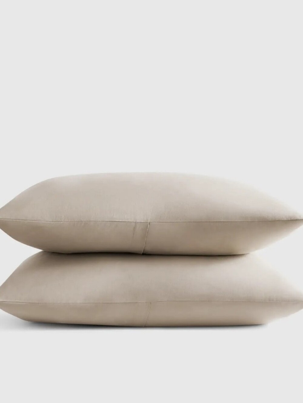 Quince Organic Cotton Percale Sand Standard Shams! Set Of 2 (X47)